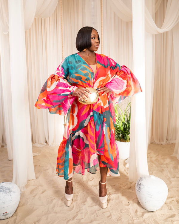 LOOK 1067 KAFTAN WITH BALLOON SLEEVES