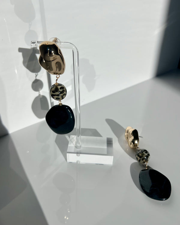 3 TIER MIXED DESIGN EARRINGS