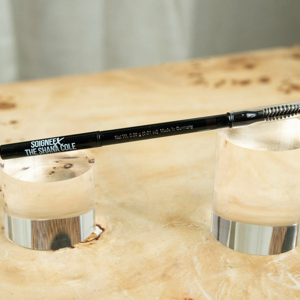 WATER RESISTANT DUAL BROW PENCIL/BRUSH DUO