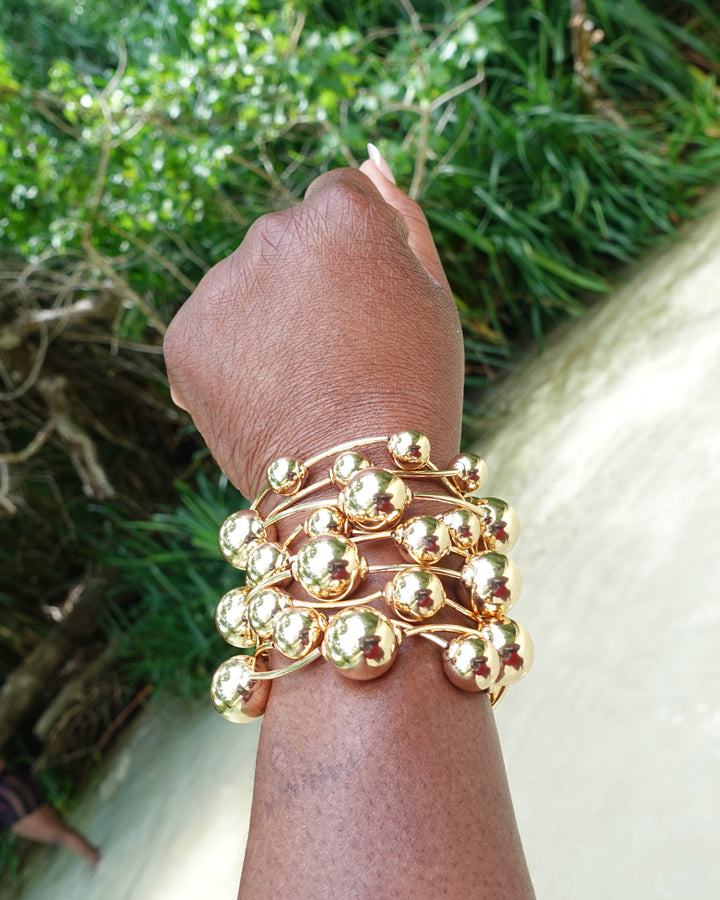 Elastic Ball Detail Bracelets - Stackable Accessories