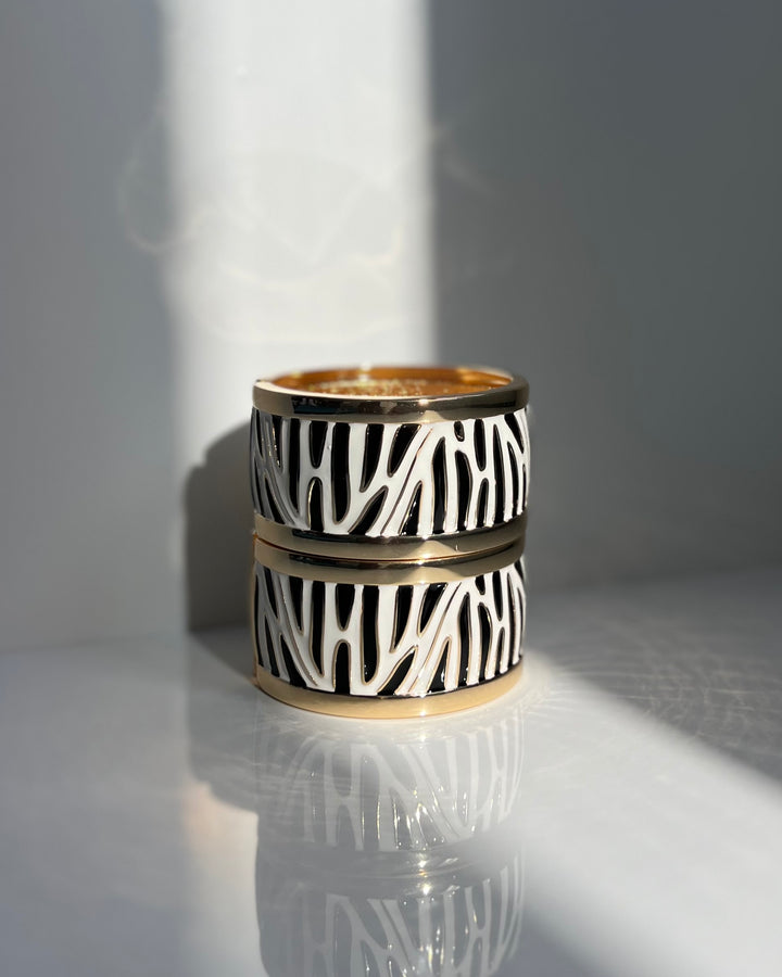 Elegant Zebra Print Fashion Bangles