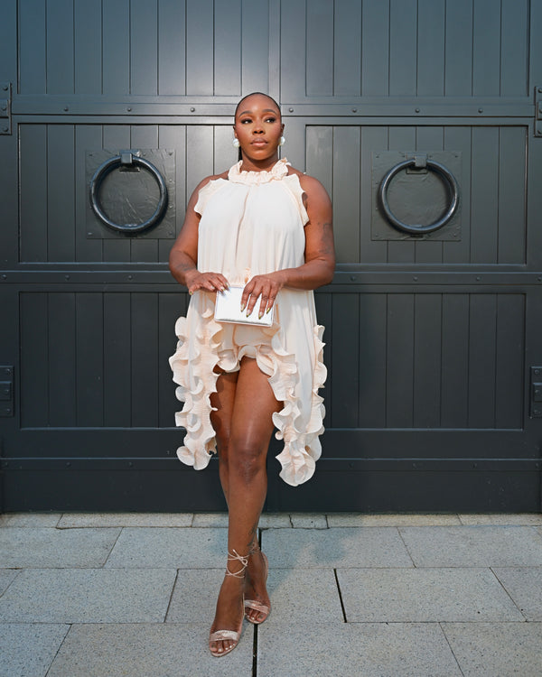 LOOK 1168 2 PC RUFFLE SHORTS SET