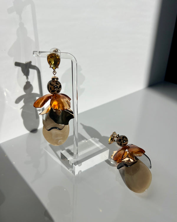 CHANDELIER FLOWER EARRING