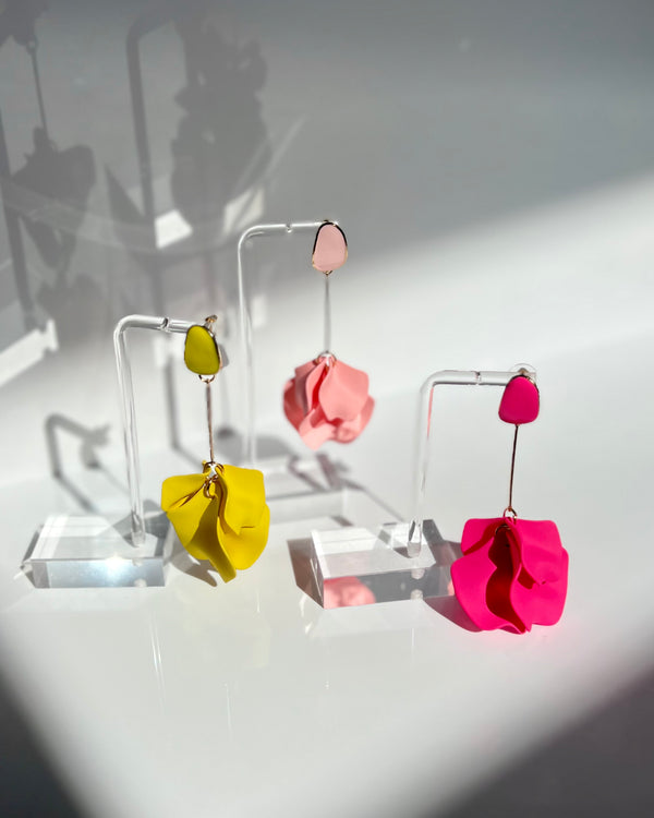 DROP FLOWER EARRINGS