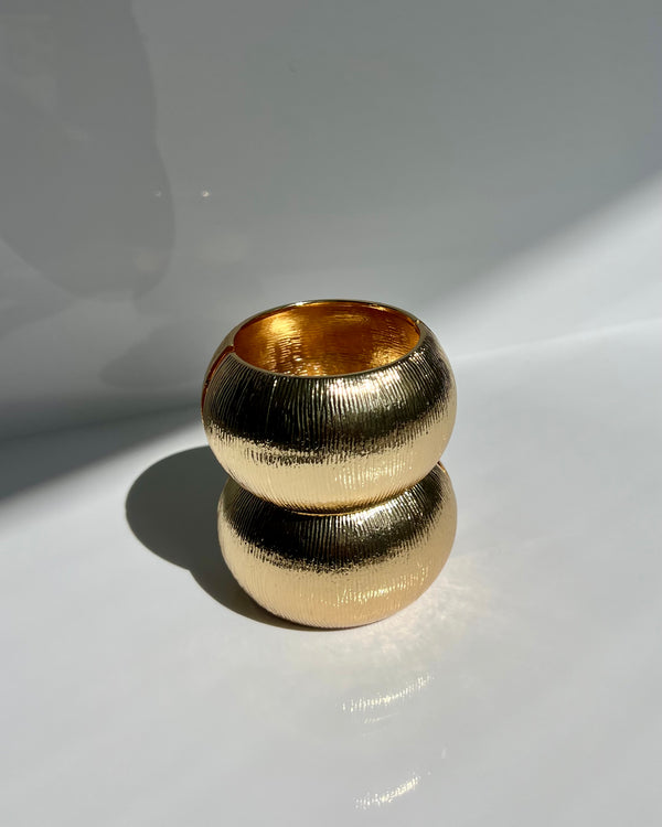 2" LINED CHUNKY BANGLE